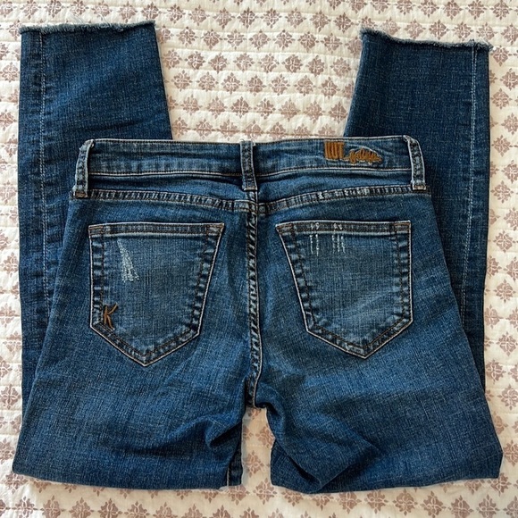 KUT from the KLOTH Asher Ankle Straight Leg Women's Size 0 Distressed Jeans - Picture 4 of 17